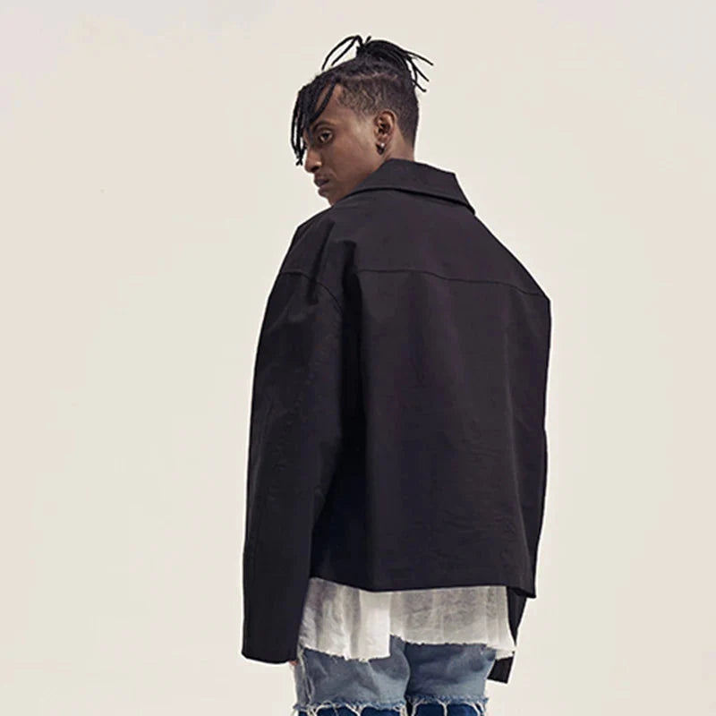 Y2K Two Way Zip Up Jacket Coat