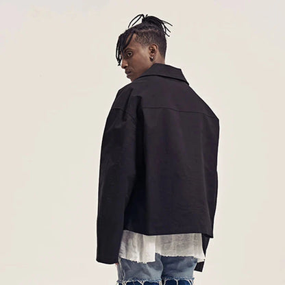 Y2K Two Way Zip Up Jacket Coat