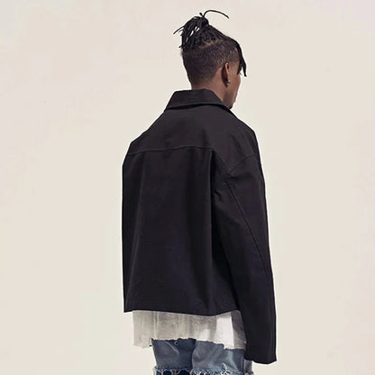 Y2K Two Way Zip Up Jacket Coat