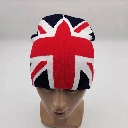 Y2K Union Jack Graphic Beanie