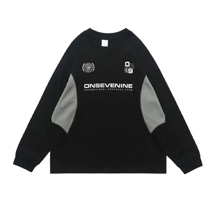 Y2K "United" Graphic Long Sleeve Top