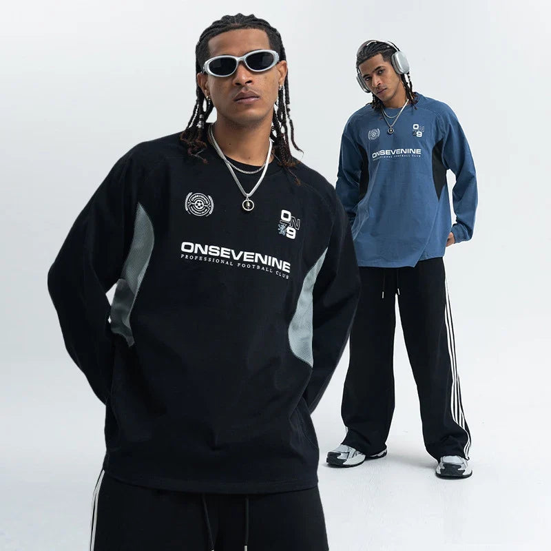 Y2K "United" Graphic Long Sleeve Top