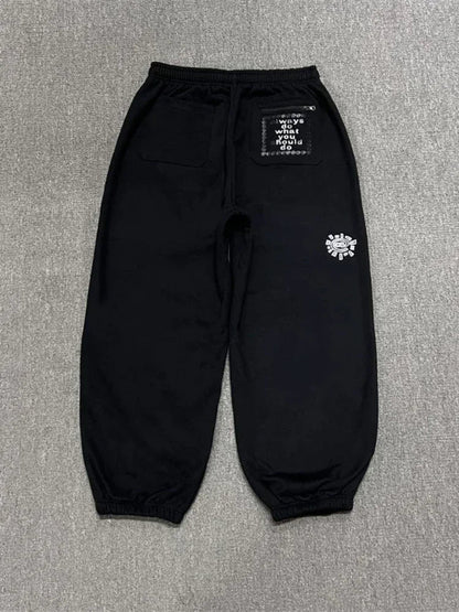 Y2K Vintage Graphic Baggy Sweatpants Jogger Trousers