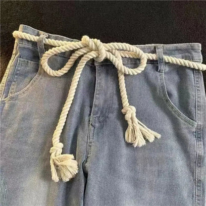 Y2K Vintage Thick Rope Belt