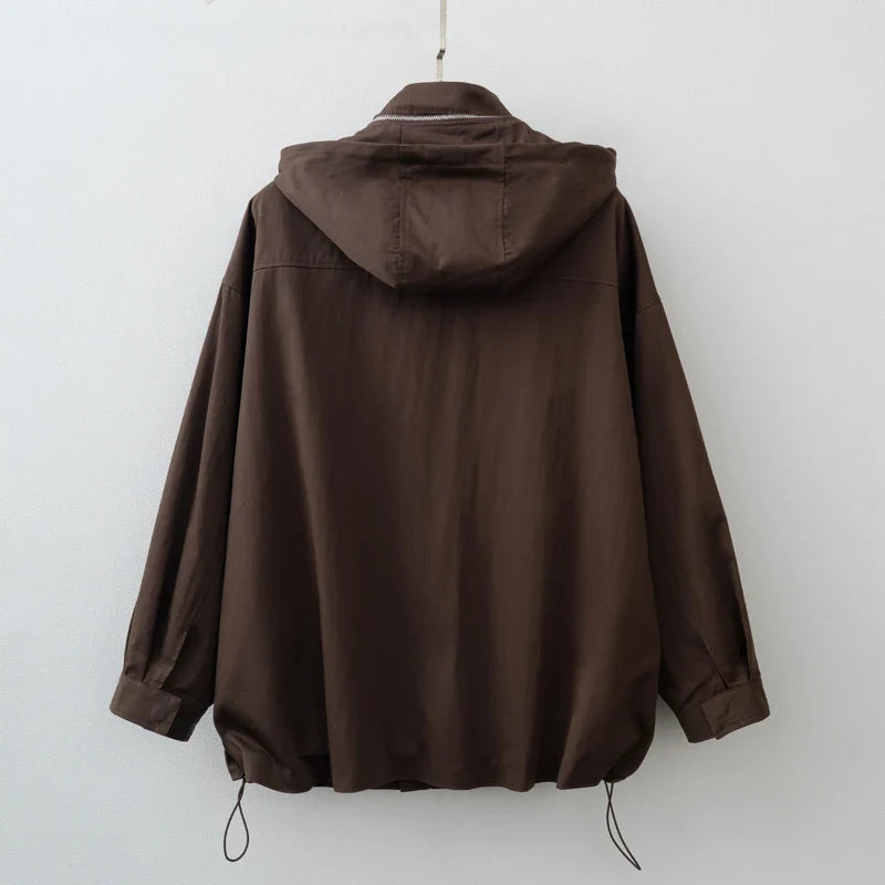 Y2K Waterproof Adjustable Long Windbreaker Jacket Coat