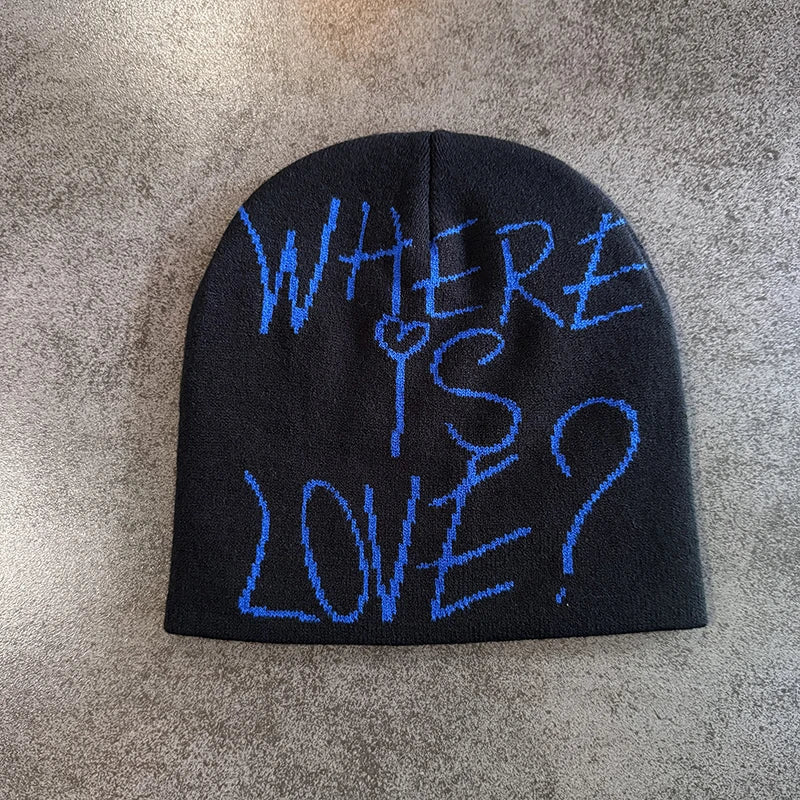 Y2K "Where Is Love?" Graphic Beanie