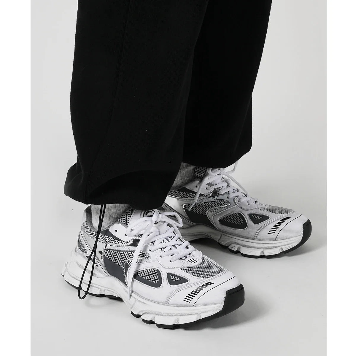 Y2K White Mesh Trainers