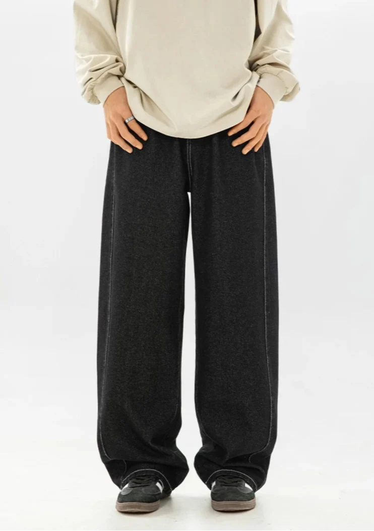 Y2K Wide Leg Baggy Dark Wash Jeans