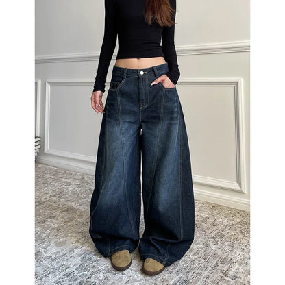 Y2K Wide Leg Baggy Denim Boot Cut Barrel Jeans