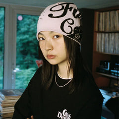 Y2K Winter Wish Graphic Beanie
