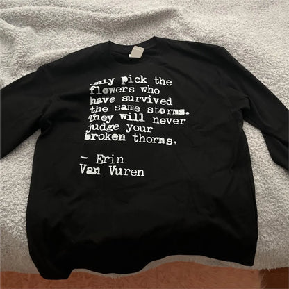 Y2K Words Of Wisdom Long Sleeve Graphic Top T Shirts