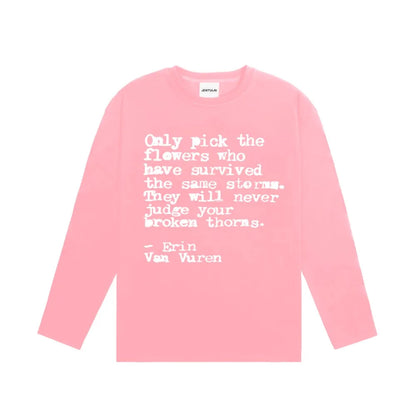 Y2K Words Of Wisdom Long Sleeve Graphic Top T Shirts