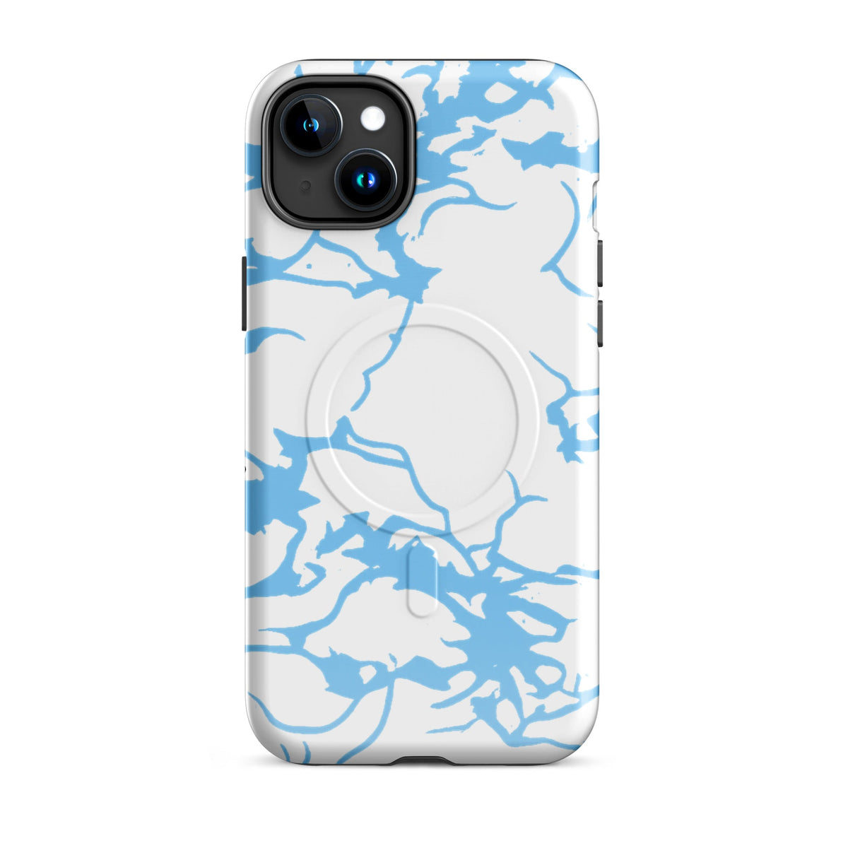 Y2K iPhone Artic Blue Camo MagSafe Case