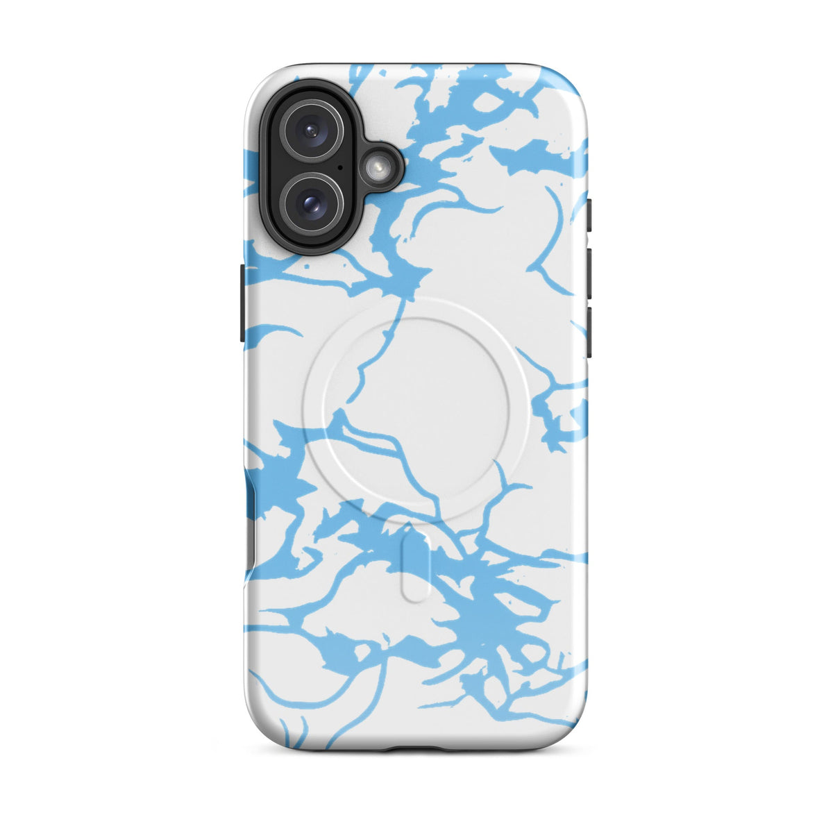 Y2K iPhone Artic Blue Camo MagSafe Case