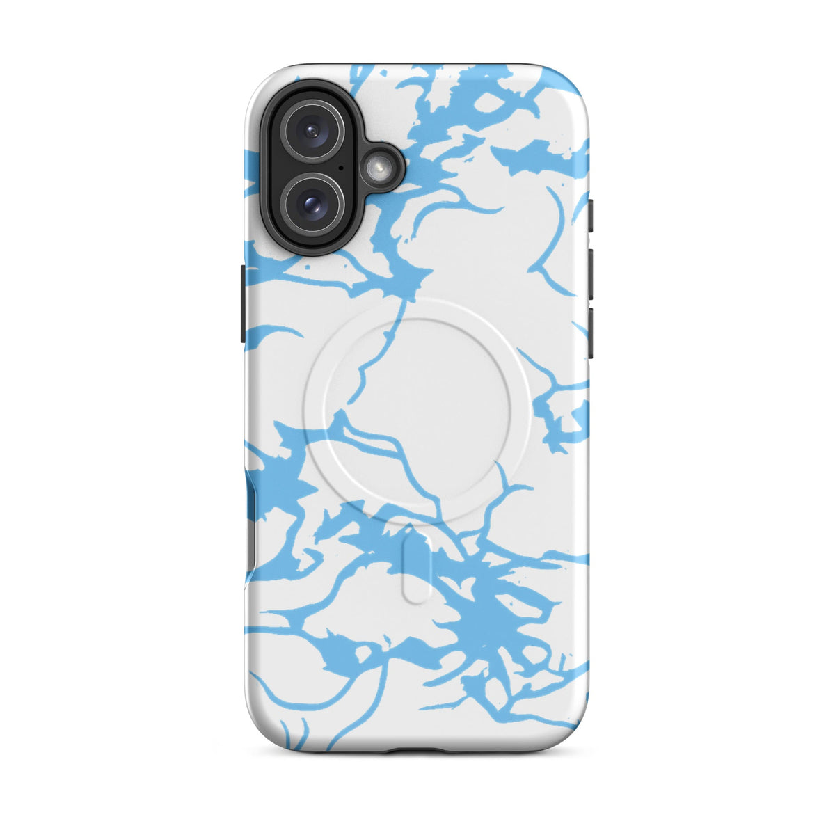 Y2K iPhone Artic Blue Camo MagSafe Case