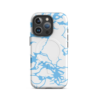 Y2K iPhone Artic Blue Camo MagSafe Case